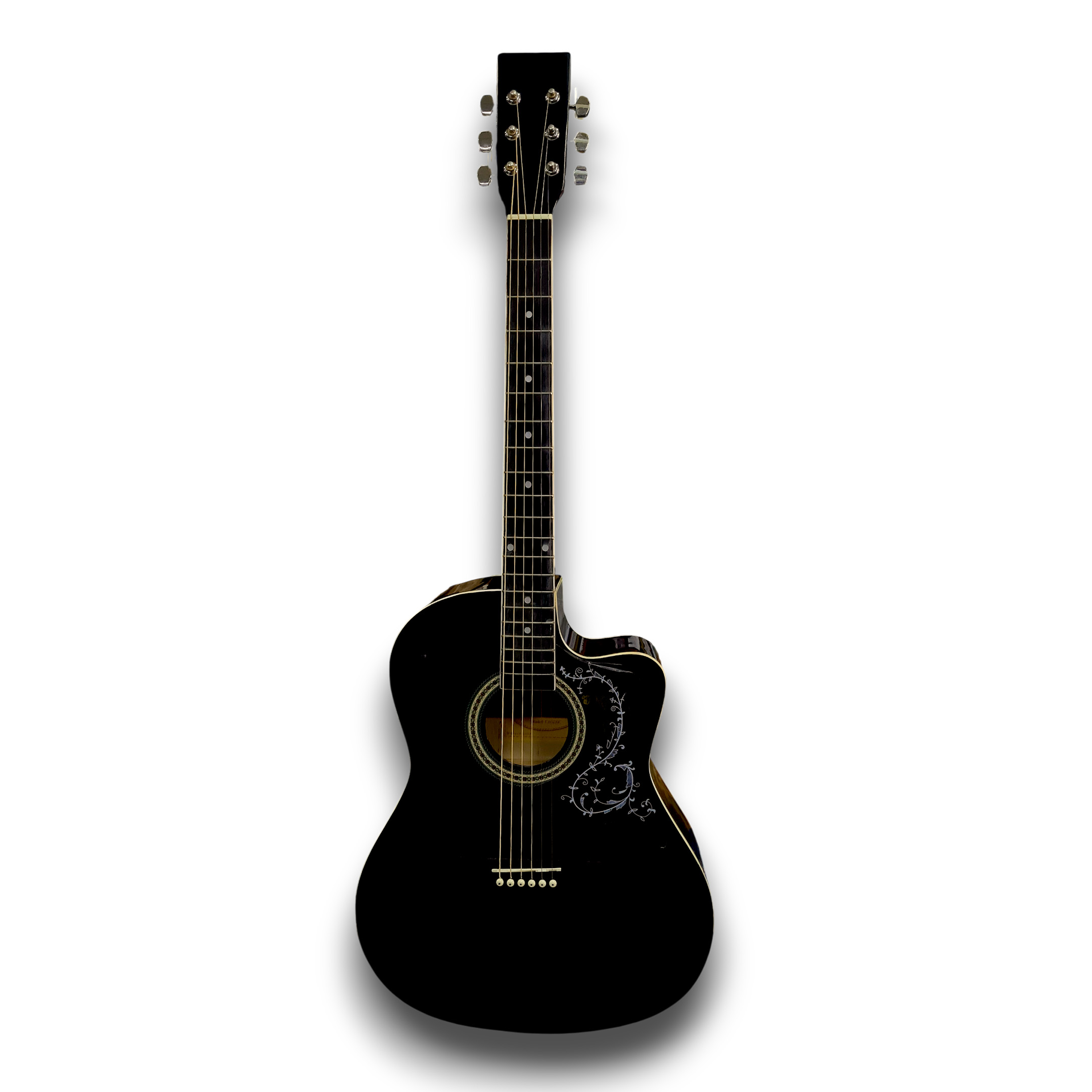 Guitarra acústica parrot cuerdas metal cutway 39-230c
