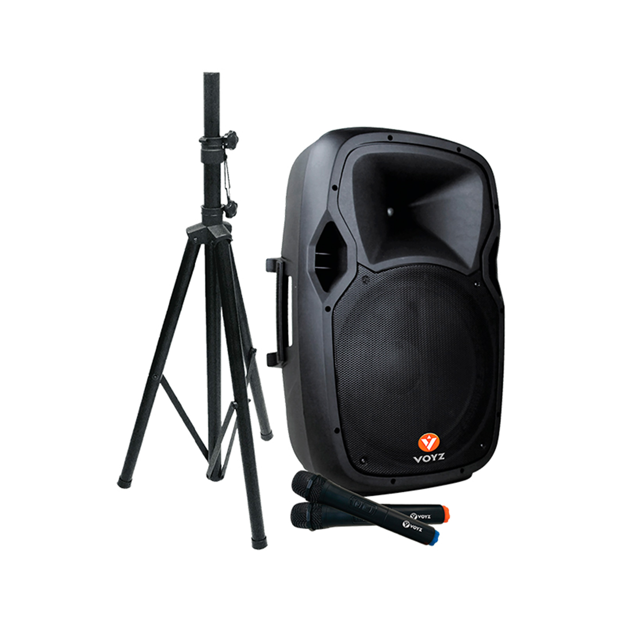Kit de Parlante Recargable Voyz VZ-AB515P (15 Pulgadas)