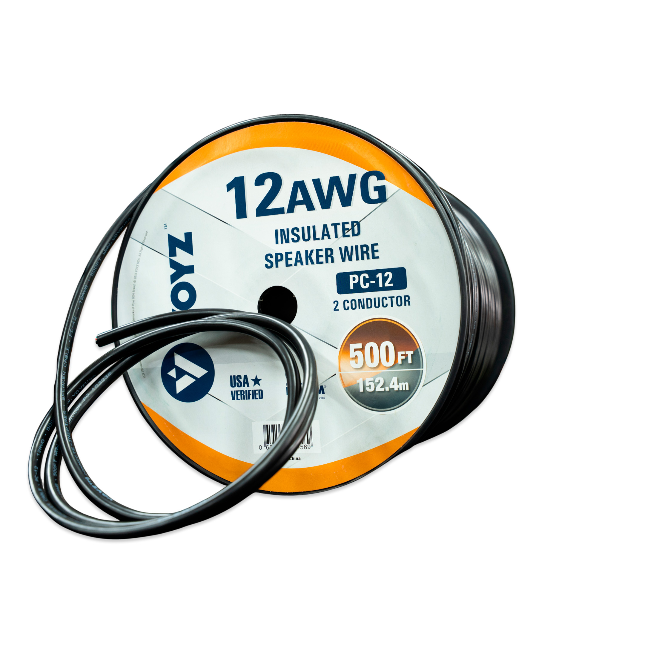 Rollo de Cable para Parlante VOYZ PC12 (Calibre 12 AWG)