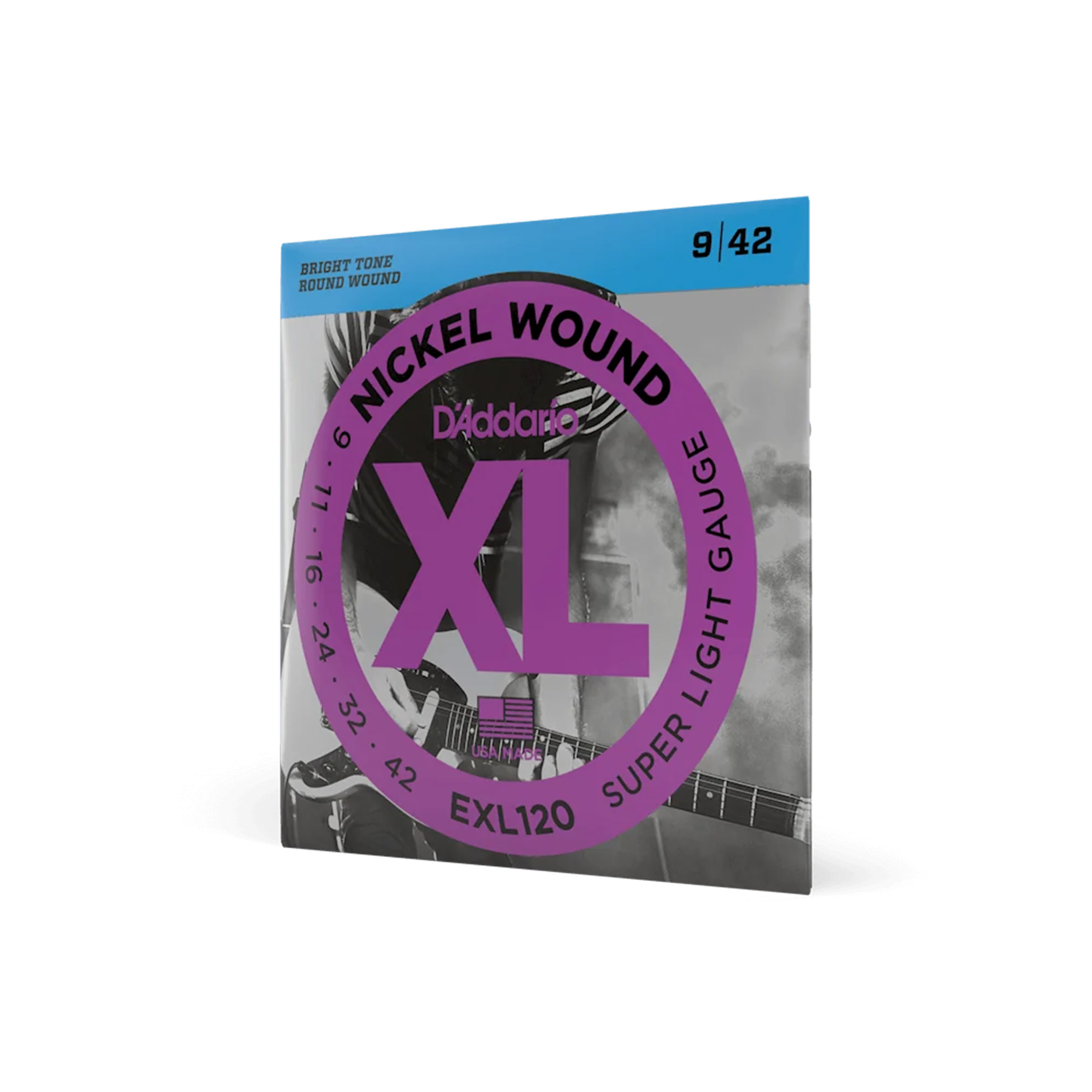 D'Addario EXL120 Nickel Wound Cuerdas para Guitarra Eléctrica (Calibre 9-42)